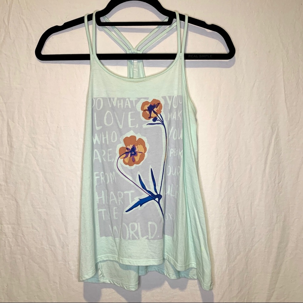 Old Navy Teal Racerback Tank Size XL